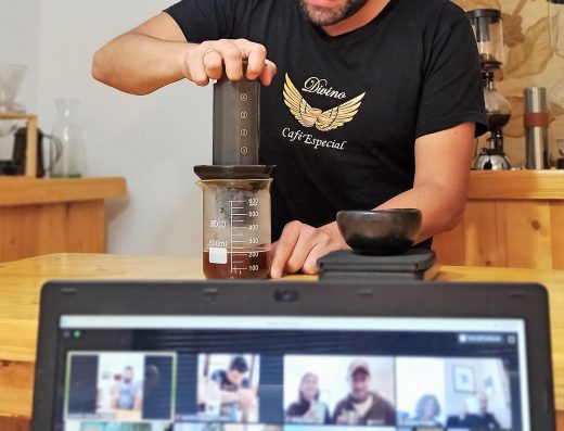 clase virtual preparación café